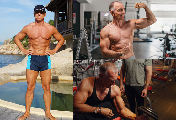 Ein Leben lang Bodybuilding betrieben und mit über 60 in guter Form